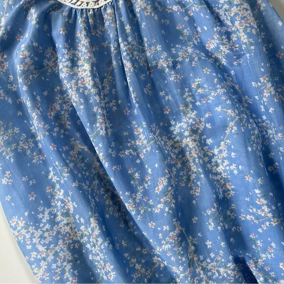 Papinelle NWT Cotton Silk Cheri Blossom Lace Front Maxi Nightgown XL - Picture 11 of 14